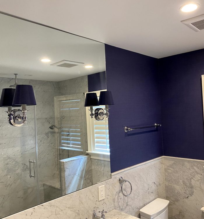 Navy Bathroom